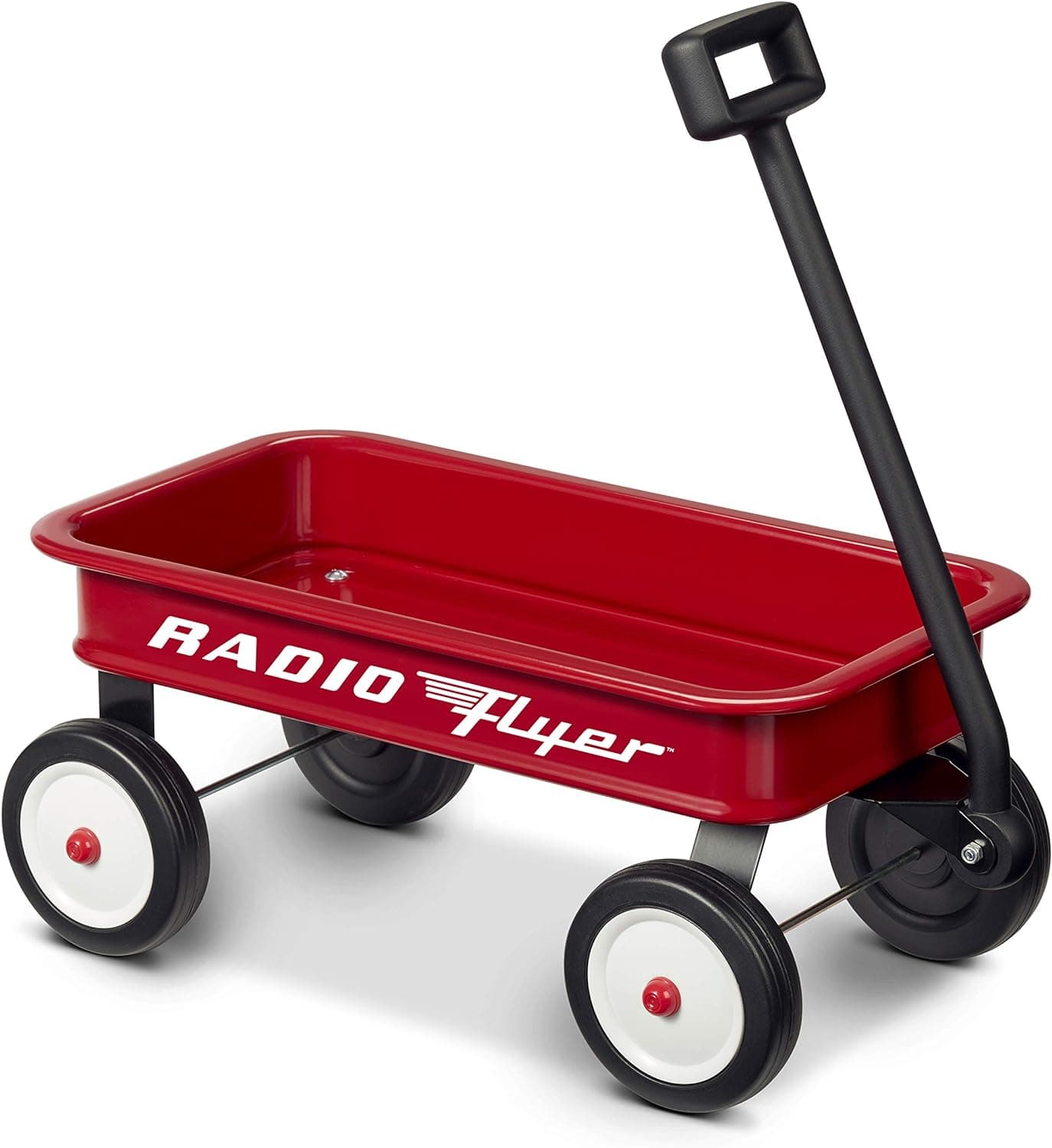 Radio Flyer Mini Classic Red Wagon para niños, 16.5" Toy Wagon | Versión de tamaño de juego del clásico, ruedas duraderas, mango de trabajo, juguetes, manualidades y exhibidores de regalo (exclusivo de Amazon)