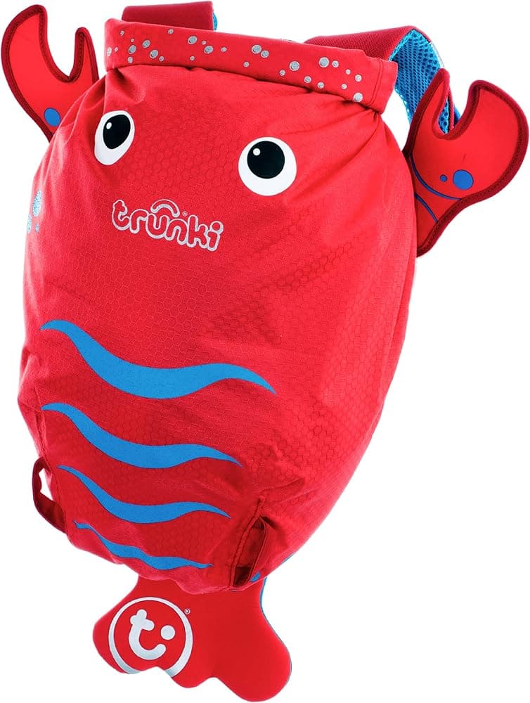 Bolsa de natación y gimnasio impermeable para niños Trunki – PaddlePak Pinch Lobster (rojo)