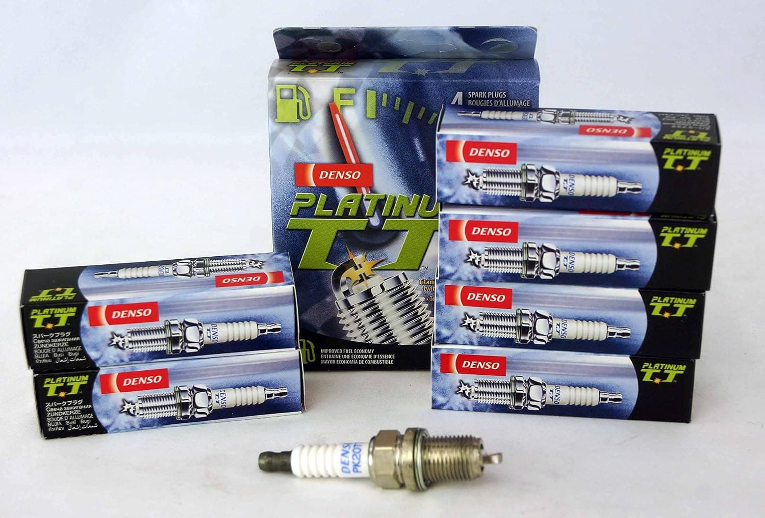 6 PCSNEW -- denso #4504 PLATINUM T T Spark Plugs -- PK20TT