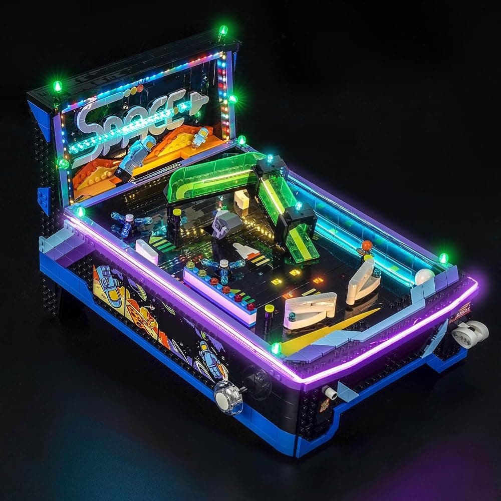 Light Compatible with Lego Arcade Pinball Machine (Classic Version Light) | 11374,BrickBling Display Light,High Density LED,Enhanced Visual Depth, No Model Included