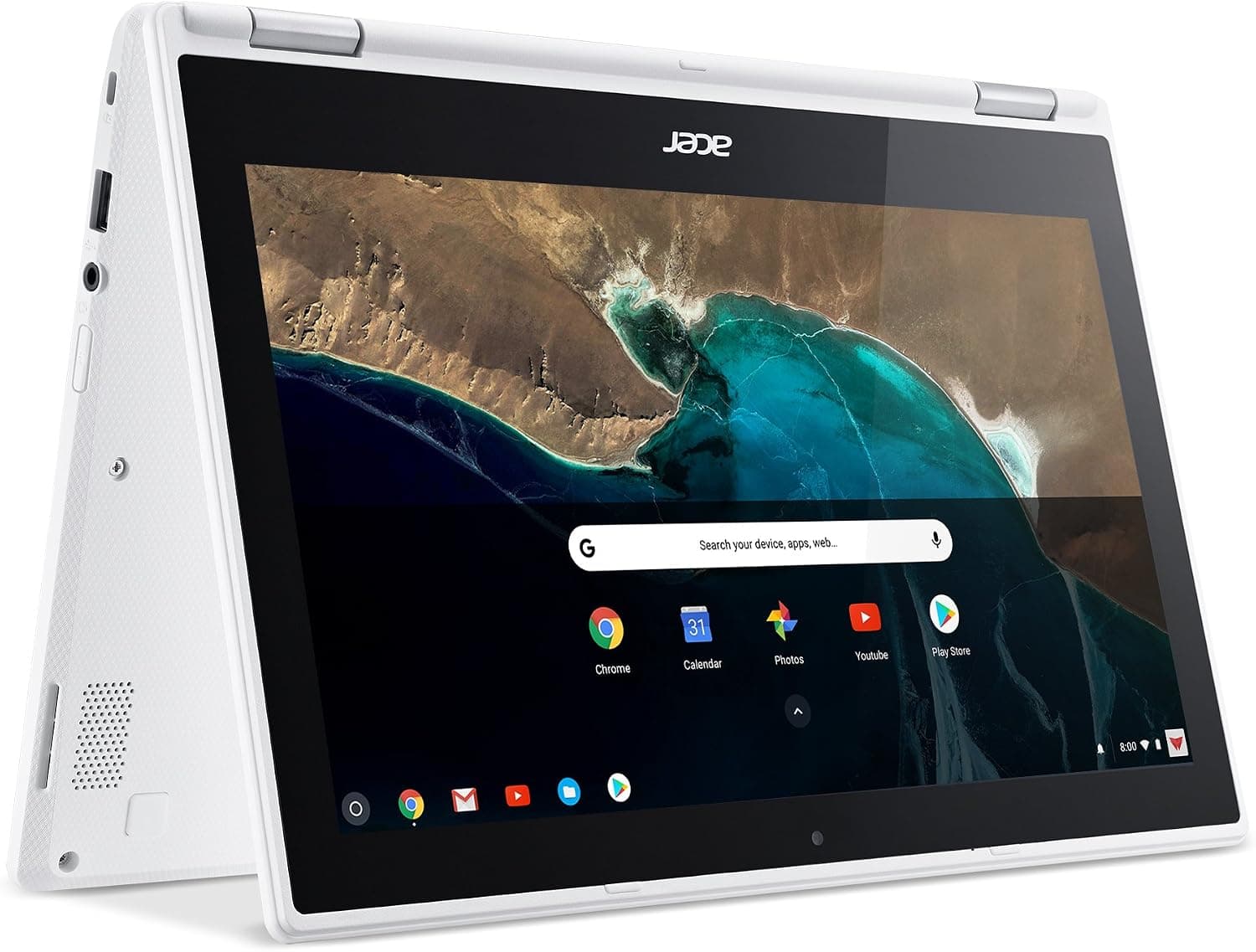 Acer Chromebook R 11 Convertible, 11,6 pulgadas HD Touch, Intel Celeron N3150, 4 GB DDR3L, 32 GB, CB5-132T-C1LK, Blanco vaquero