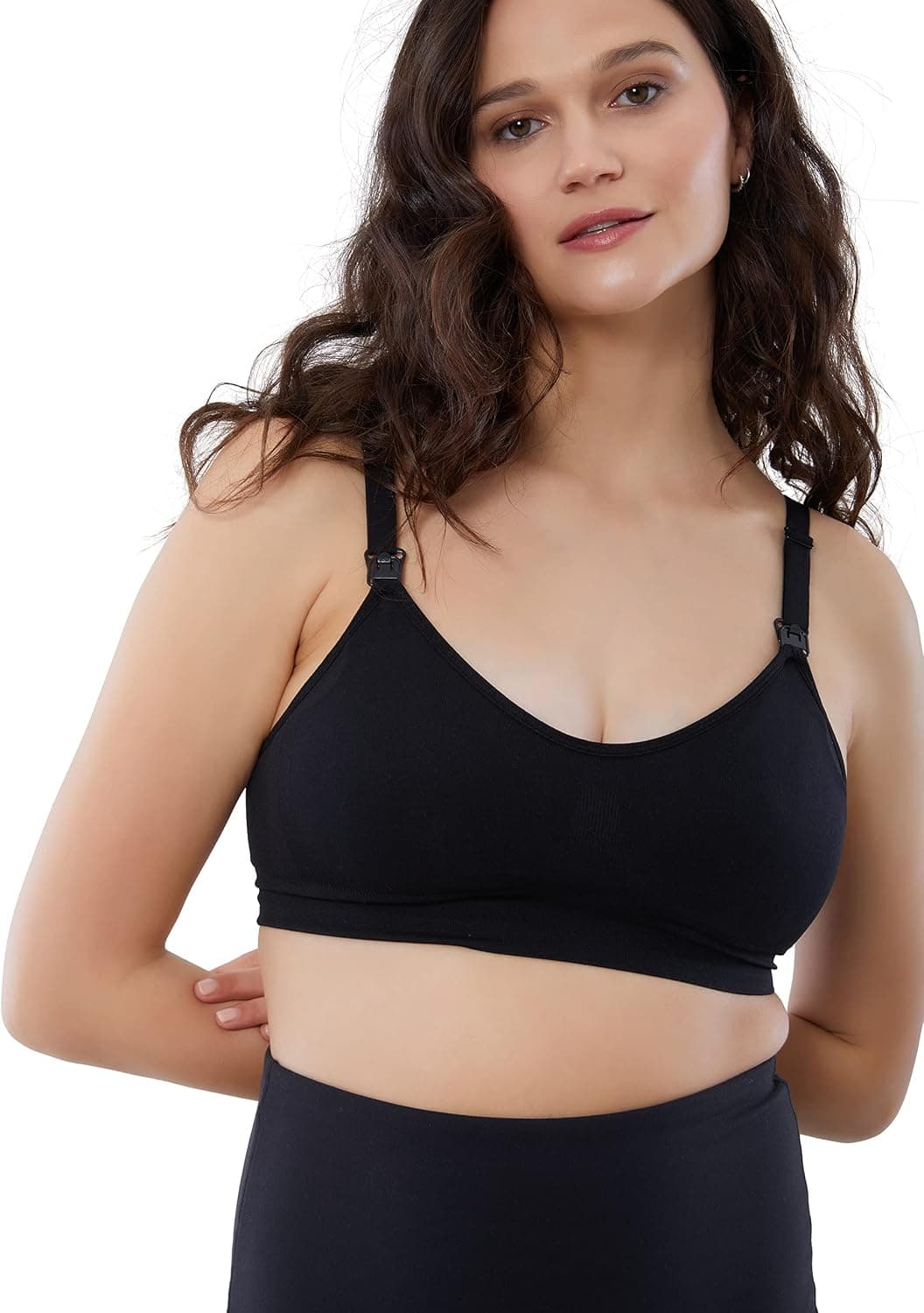 Ingrid & Isabel Nursing & Pumping Bra, Hands-Free Comfort Bra | Award-winning seamless nursing & pumping bra with hands-free pumping, one-handed nursing, wire-free comfort.