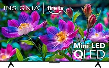 INSIGNIA 65" Class F70 Series 4K UHD HDR QLED Mini-LED Smart Fire TV, Voice Remote with Alexa, Stream Live TV Without Cable