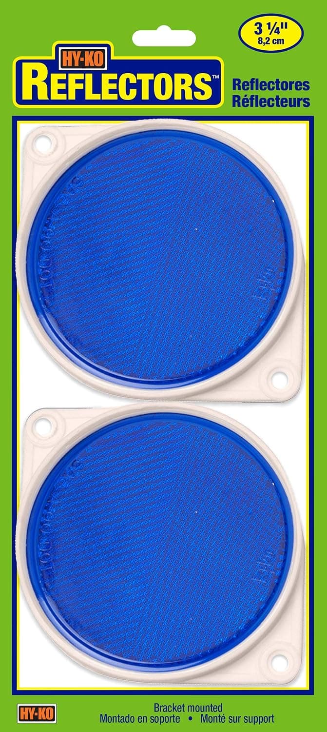 Reflectores con tarjeta Hy-Ko, marcadores reflectantes de luz de alta visibilidad para entradas, buzones de correo, botes de basura y más, herramientas de seguridad de conducción nocturna para el hogar