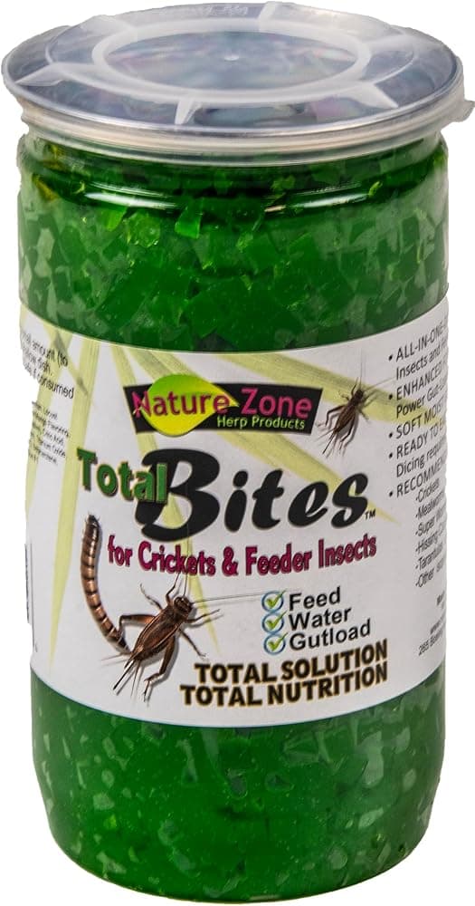 Zona de la Naturaleza SNZ54511 Insectos Alimentadores Bocados Totales Alimentos Suaves y Húmedos con Espirulina, 9 Onzas