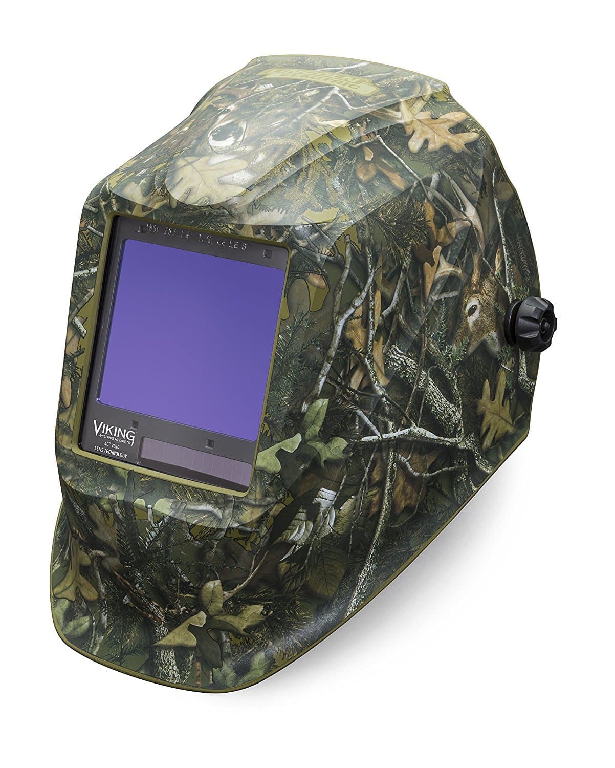 Lincoln Electric VIKING 3350 Casco de soldadura de camuflaje con cola blanca