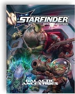 Starfinder Galactic Ancestries Tapa dura, 21 nuevos alienígenas jugables | para Starfinder Segunda Edición RPG, Compatible, Pathfinder 2E (Paizo)