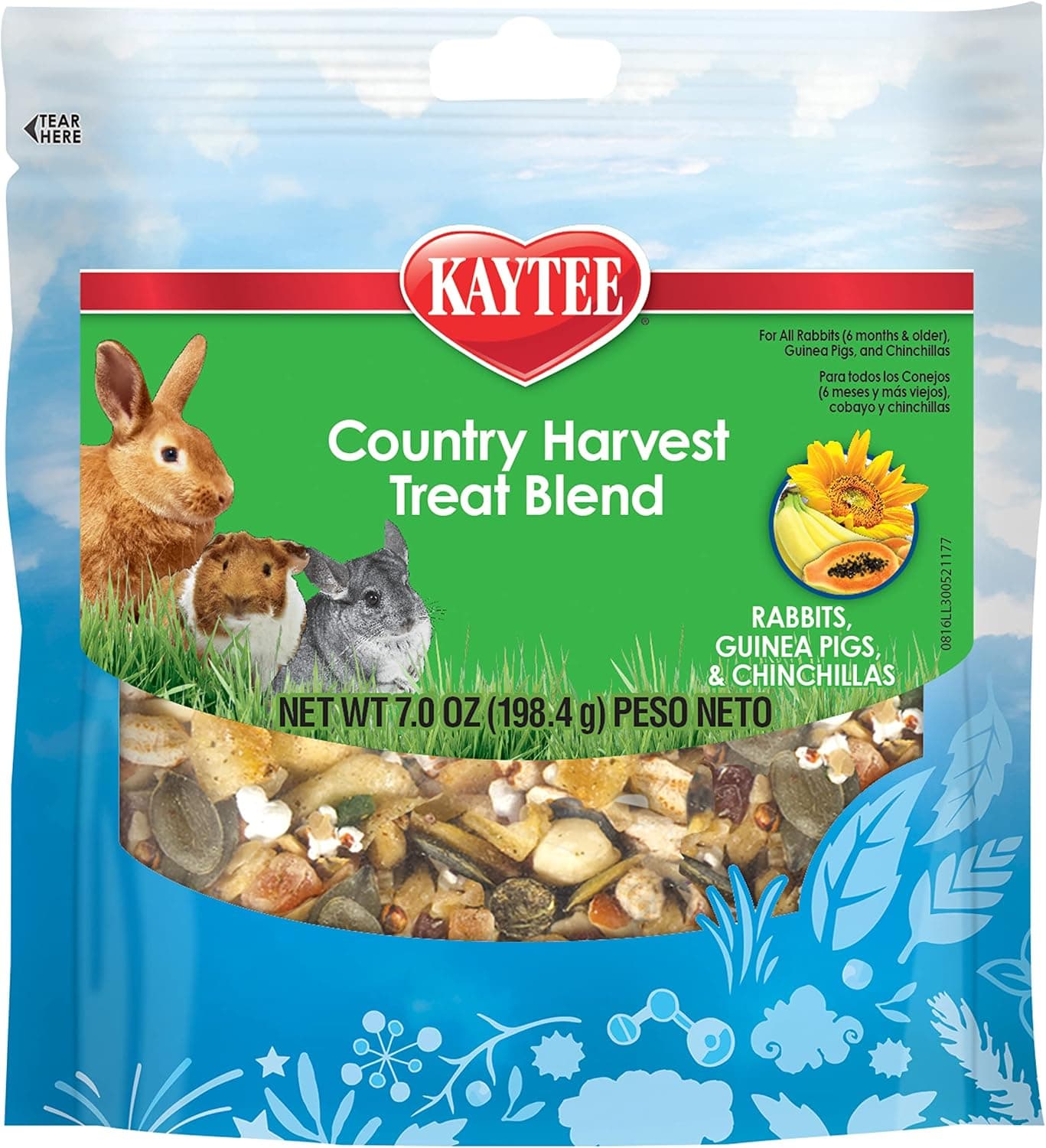 Mezcla de golosinas Kaytee Country Harvest para conejos, cobayas y chinchillas