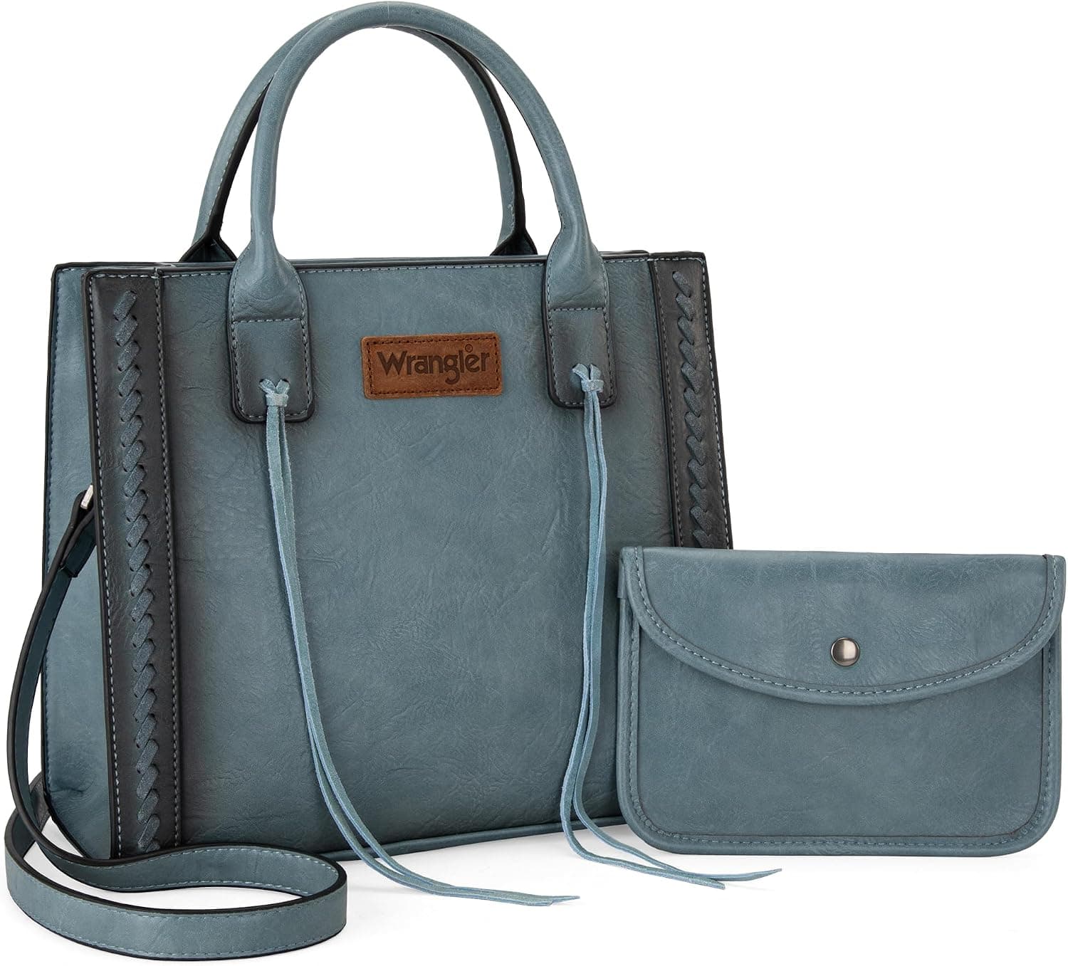 Wrangler Tote Bag para mujer Western Cowhide Monedero y cartera Set
