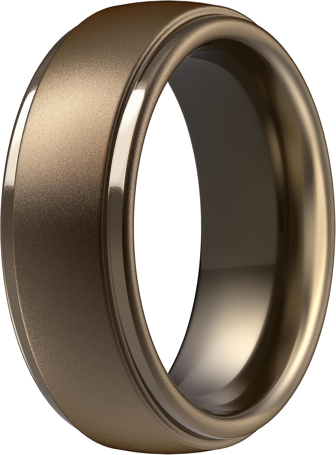Anillos de silicona ThunderFit para hombres, alianzas de boda de goma con borde escalonado de 10 mm de ancho | 2,5 mm de grosor, disponible en paquetes de 1, 4 y 7, ajuste cómodo, silicona duradera y flexible, seguro para el gimnasio y el trabajo