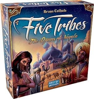 Five Tribes Board Game - Conquer the Sultanate of Naqala! Worker Placement Strategy Game for Kids & Adults, Ages 13+, 2-4 Players, 40-80 Minute Playtime, Made by Days of Wonder