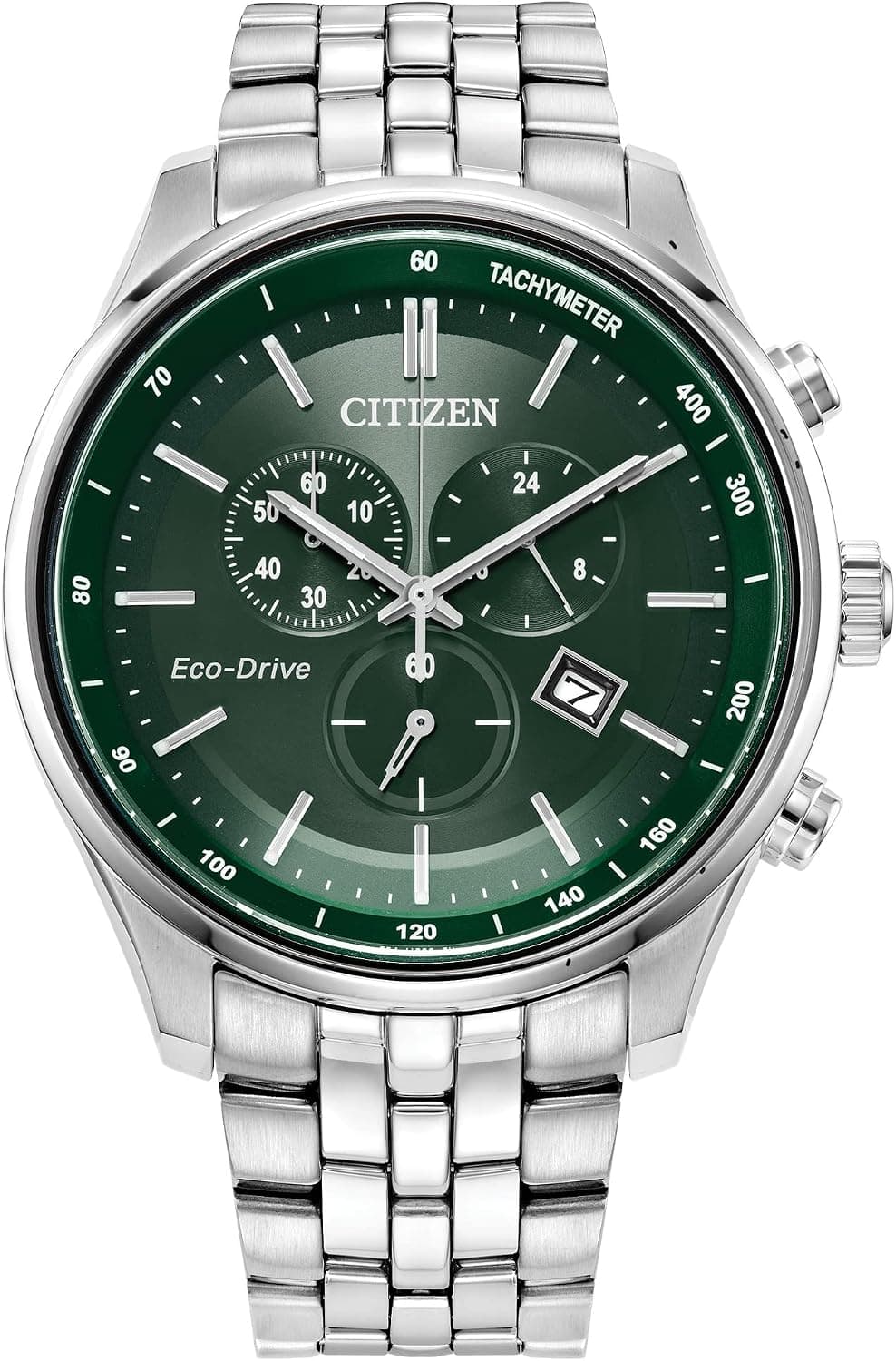 Reloj Citizen Classic Corso Eco-Drive para hombre, cronógrafo, hora de 12/24 horas, fecha, cristal de zafiro