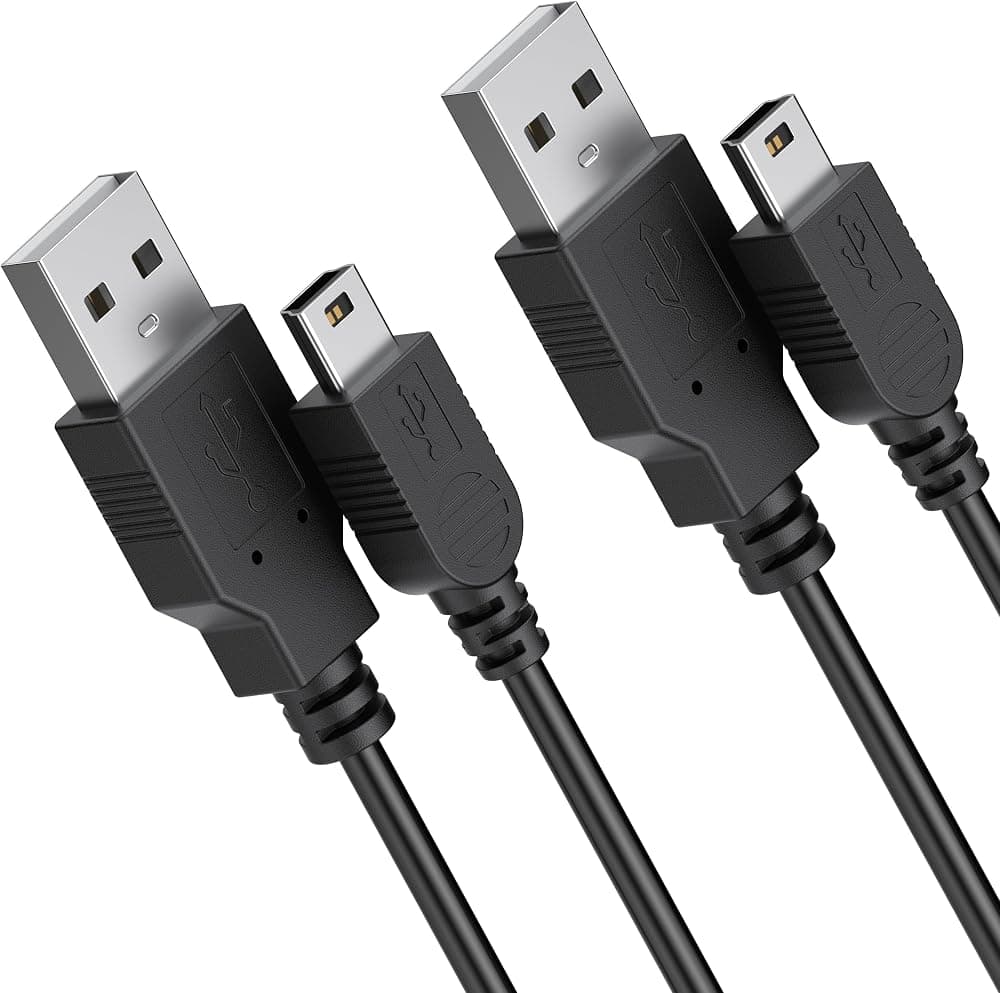 Vancle Paquete de 2 cables de carga para calculadoras Texas Instruments TI-84 Plus CE, TI84 Plus C Silver Edition, TI 89 Titanium, calculadora gráfica TI-Nspire CX/CAS