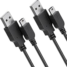 Vancle 2 Pack Charger Cable for Texas Instruments Calculators TI-84 Plus CE, TI84 Plus C Silver Edition, TI 89 Titanium,TI-Nspire CX/CAS Graphing Calculator