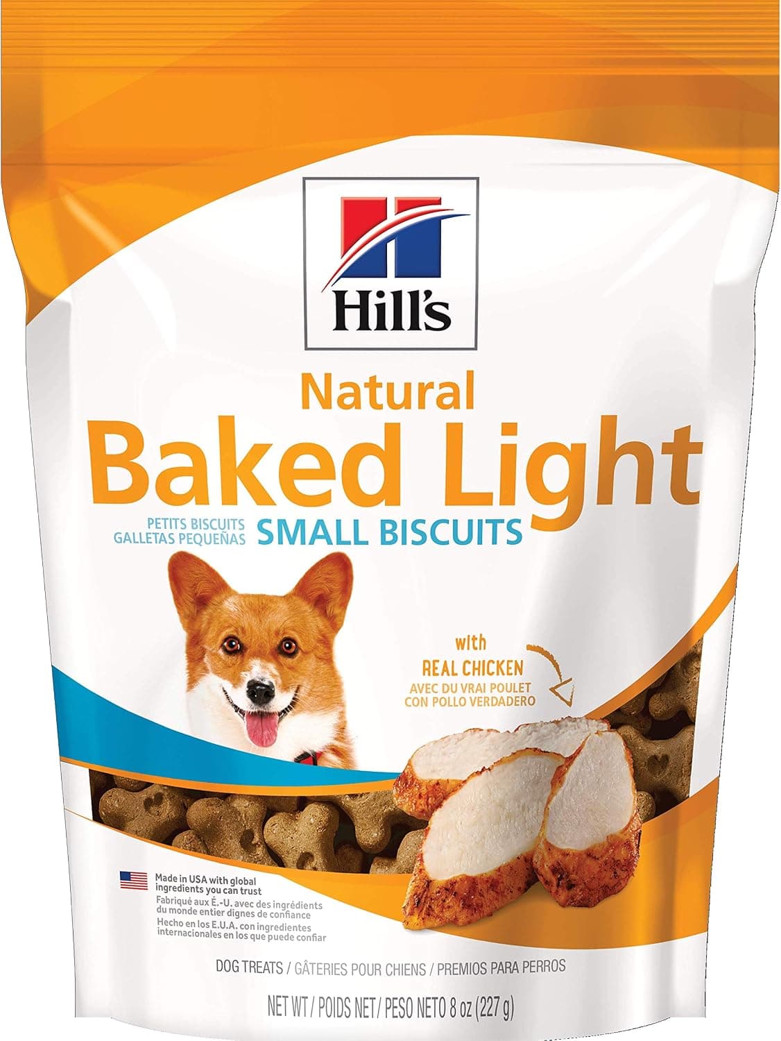 Galletas ligeras horneadas naturales Hill's para perros pequeños, pollo