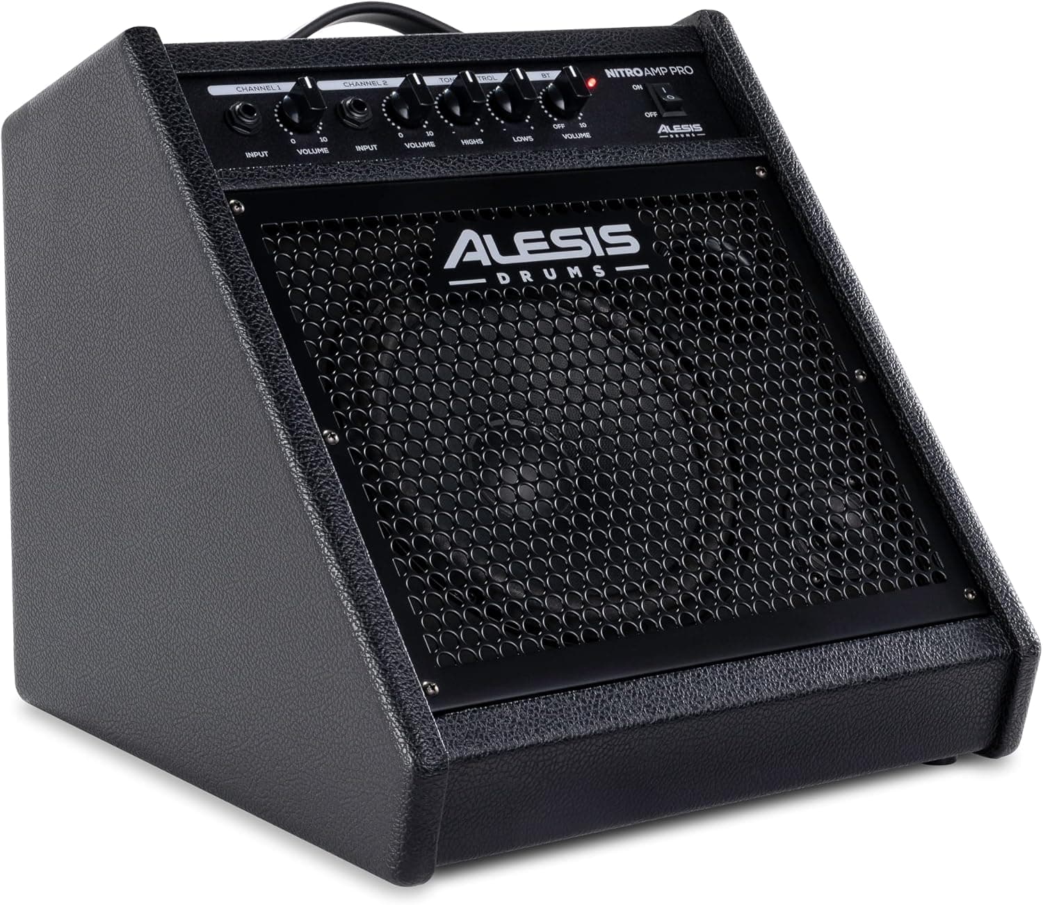 Alesis Nitro Amp Pro 80W Electric Drum Amp | 8" Woofer, Floor Wedge Monitor, Bluetooth, EQ, for Electric Drum Sets