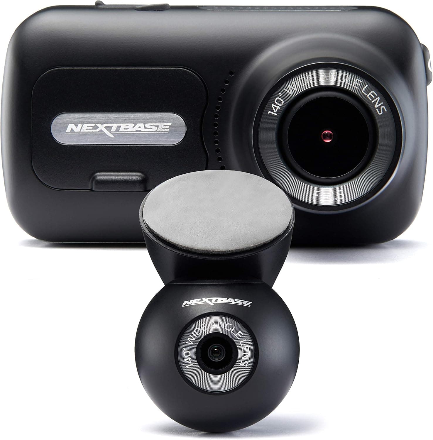 Paquete de cámara de seguridad delantera y trasera Nextbase 322GW Gen 2 con cámara de ventana trasera y tarjeta microSD de 32 GB, cámara de seguridad 1080p con Wi-Fi, GPS y SOS de emergencia
