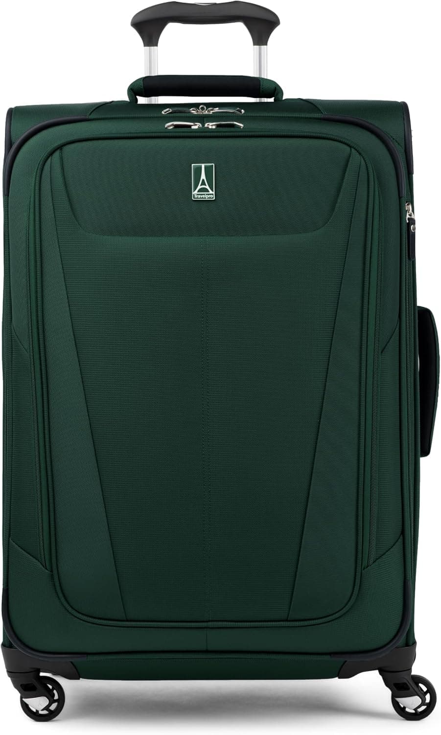 Maleta giratoria Travelpro Maxlite 5 Softside a cuadros, bosque, 25 pulgadas | Maleta de Cuadros Mediana, Ampliable con 4 Ruedas, Diseño de Viaje Liviano y Versátil, Hombre y Mujer