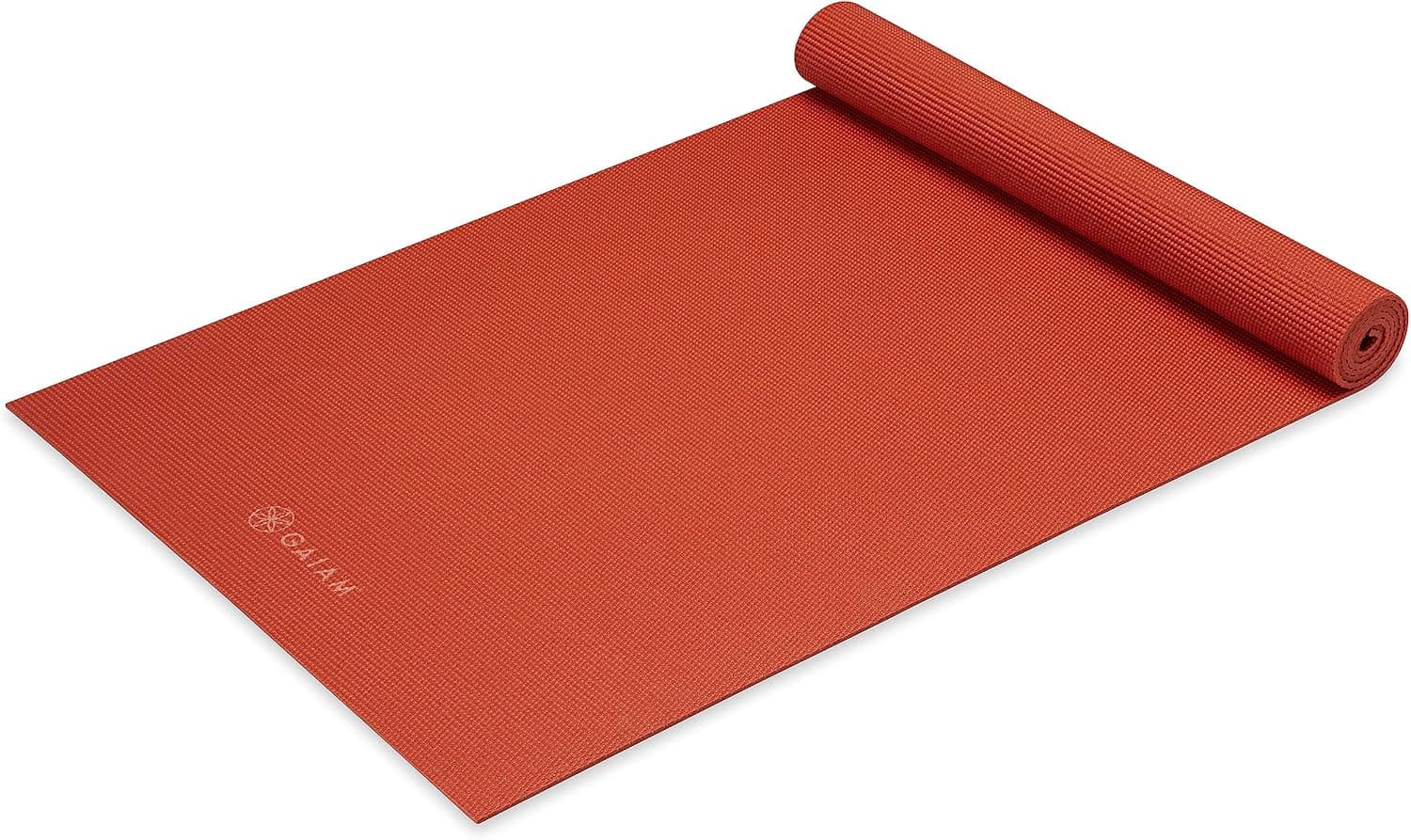 Esterilla de yoga Gaiam – Esterilla de ejercicio y fitness antideslizante sólida de 5 mm de grosor premium para todo tipo de yoga, pilates y entrenamientos en el suelo (68 x 24 x 5 mm) | Alfombra antideslizante premium en colores sólidos. Soporte acolchado para yoga, pilates y ejercicios en el suelo en casa o en el estudio.
