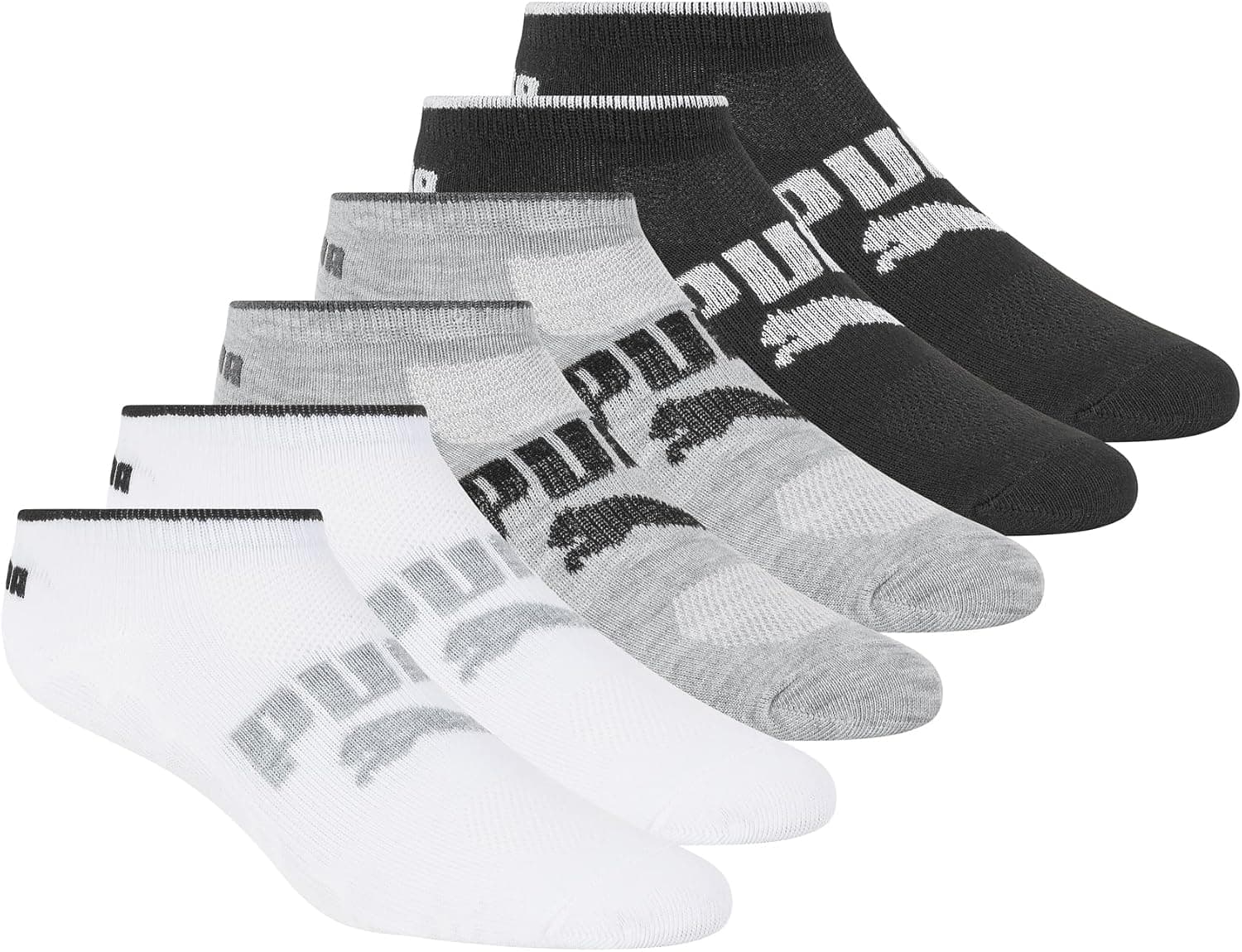 Calcetines de corte bajo PUMA para mujer (paquete de 6)