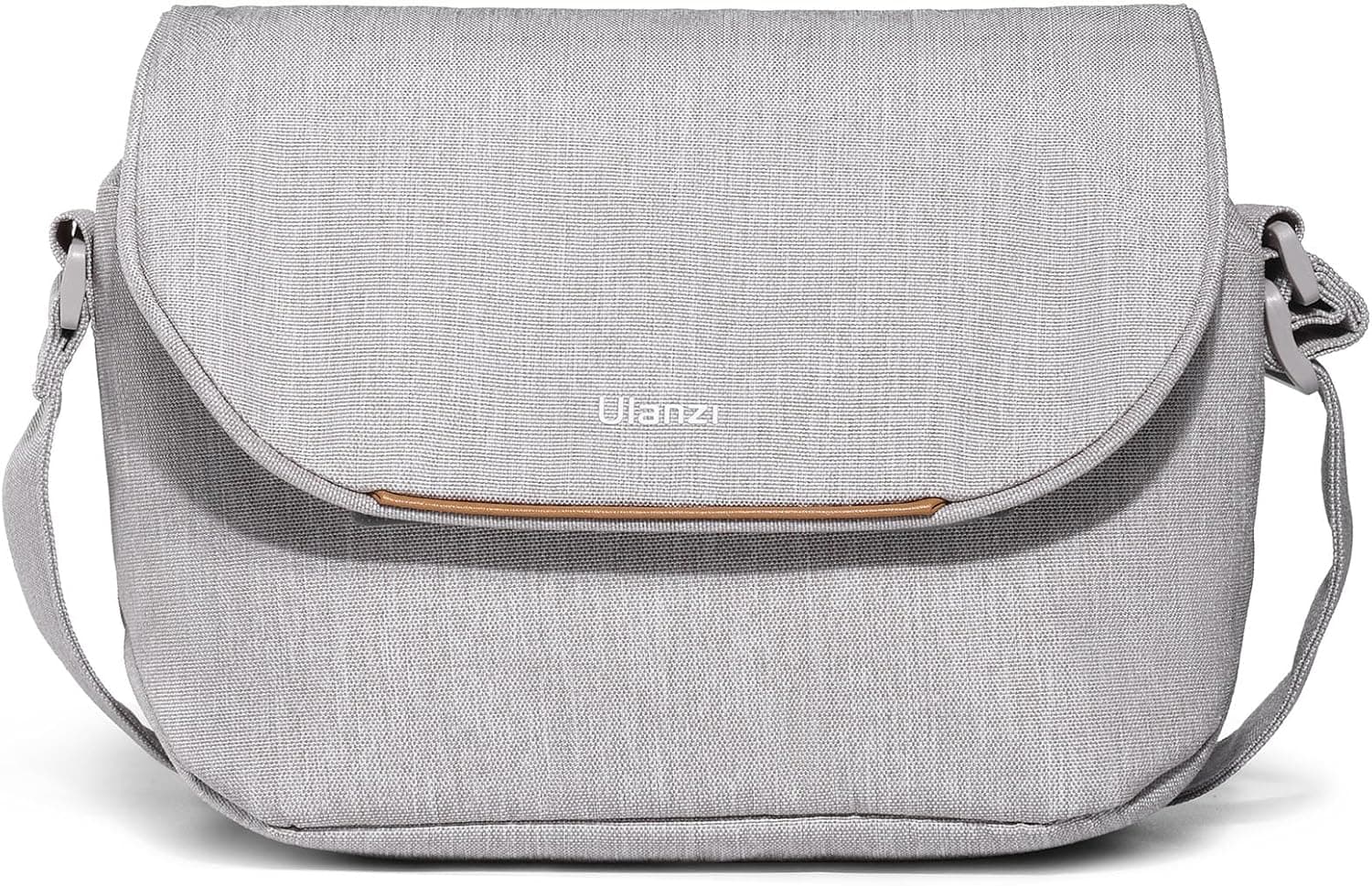 ULANZI Bolso para cámara 3L, bolso bandolera profesional SLR/DSLR | Bolsa de 9,1x4,3x7,1 pulgadas Compatible con cámaras Sony Canon Nikon sin espejo, poliéster a prueba de salpicaduras, ligera, 235g, color beige y gris