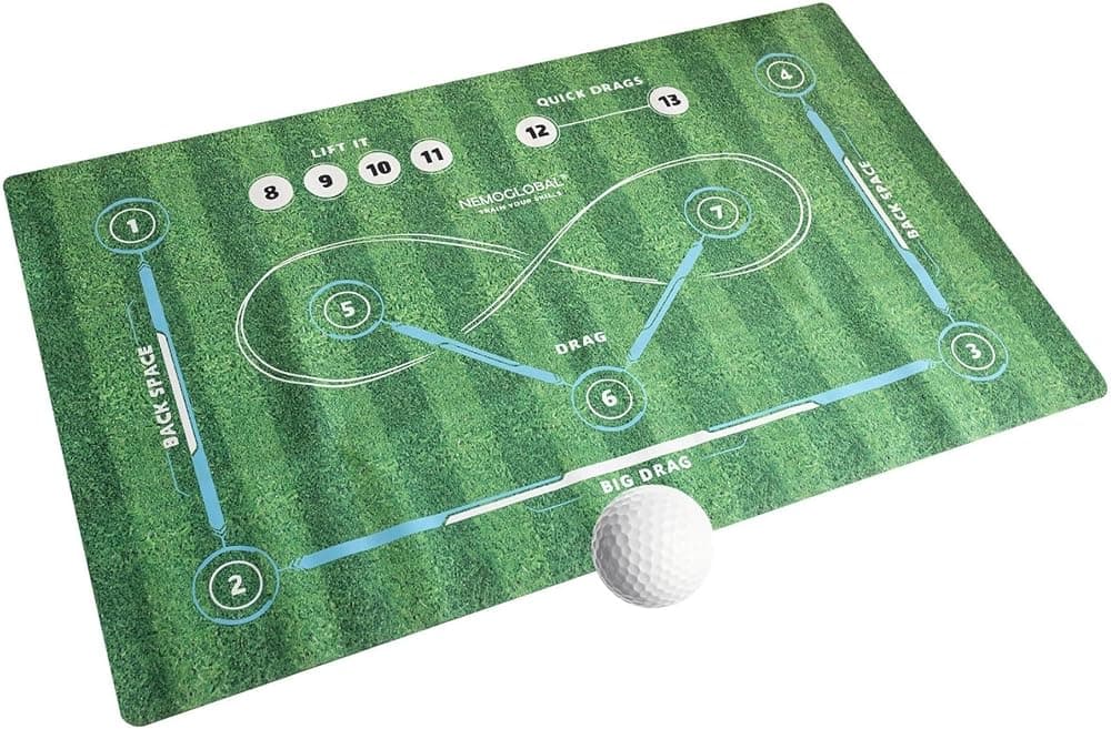 Alfombra de entrenamiento de hockey sobre césped | Equipo de hockey para interiores y exteriores para todas las edades, almohadilla de superficie antideslizante con bolsa de transporte para entusiastas del entrenamiento de hockey 59 x 35,4 pulgadas