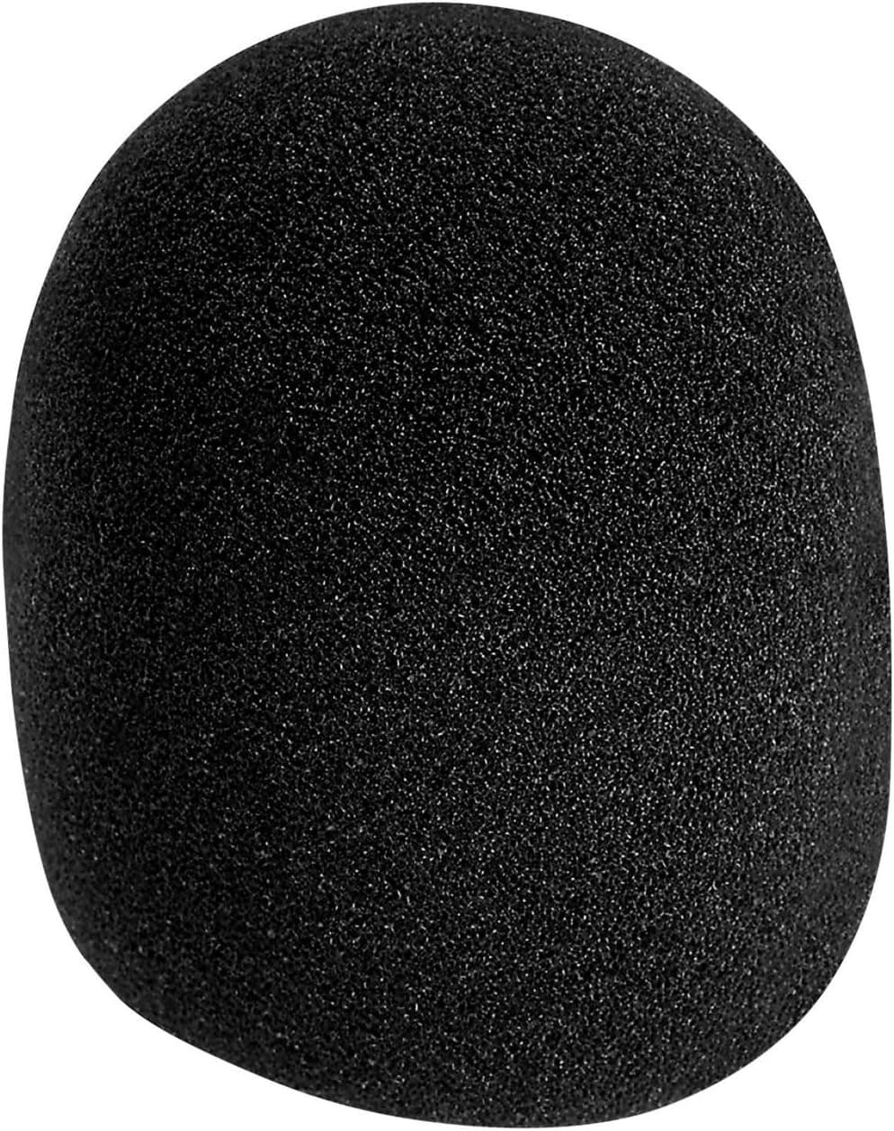 Parabrisas de micrófono tipo bola de espuma para escenario, negro