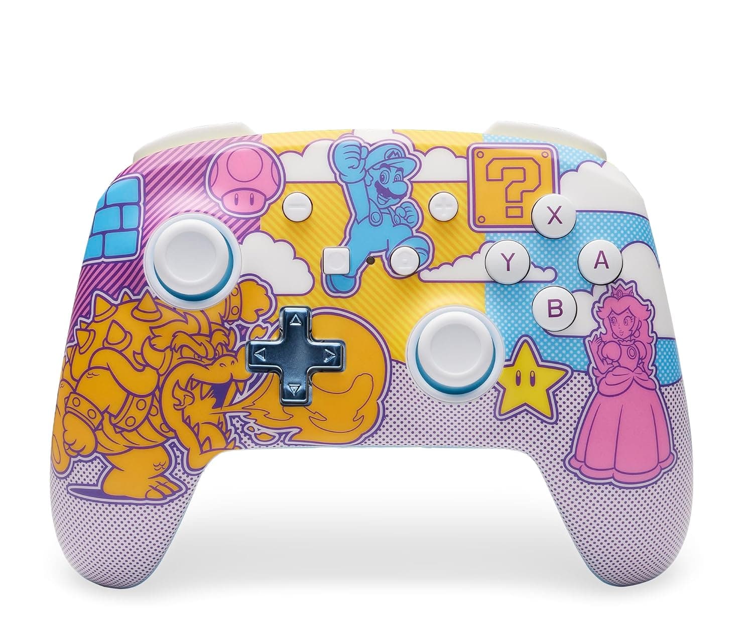 Controlador inalámbrico mejorado PowerA para Nintendo Switch - Mushroom Kingdom Pop Art, modelo Switch Lite/Switch-OLED, Nintendo Switch 2, Gamepad, controlador de juego, controlador Bluetooth