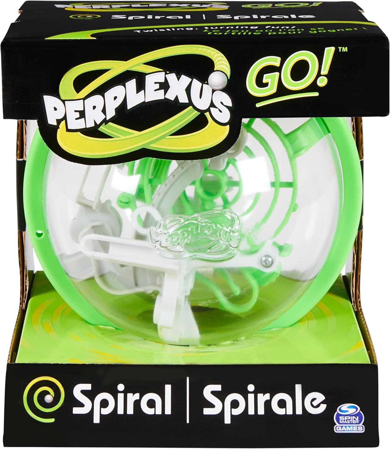 Perplejo ¡Vamos! Juego de laberinto 3D de gravedad en espiral, rompecabezas de mármol, bola | Maniobrar obstáculos complicados de 360 ​​grados, juego STEM de viaje para habilidades de lógica y resolución de problemas, diseño redondo innovador, mayores de 8 años
