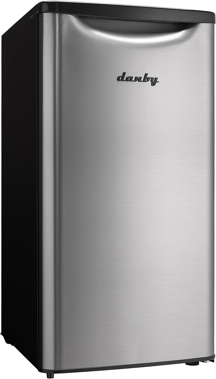 Danby DAR033A6BSLDB Refrigerador compacto clásico contemporáneo, acero impecable