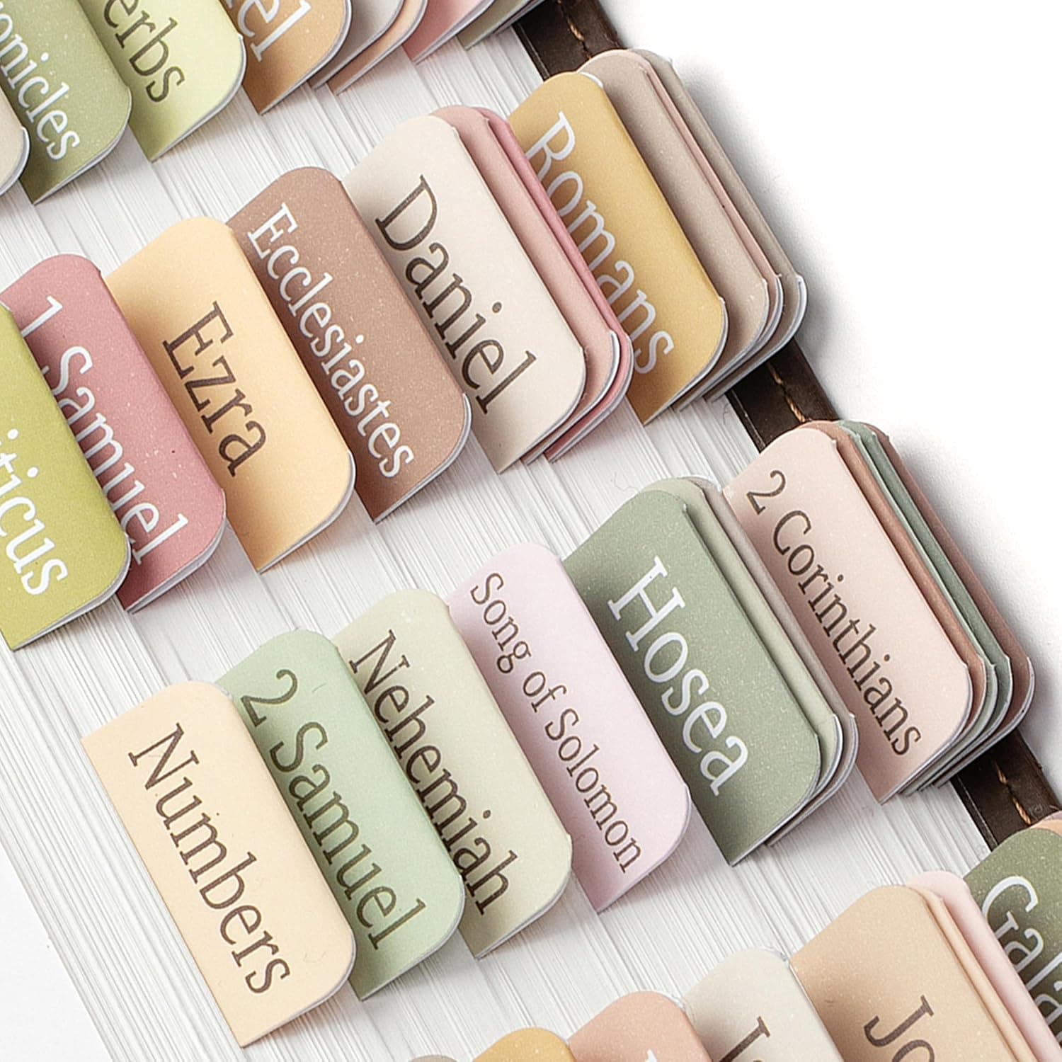 Mr. Pen- Bible Tabs, 75 Boho Theme Laminated Tabs for Women and Men | Tabs for Study Bible, Large Print Bible Index Tabs, Book Labels, Mr. Pen Bible Tabs