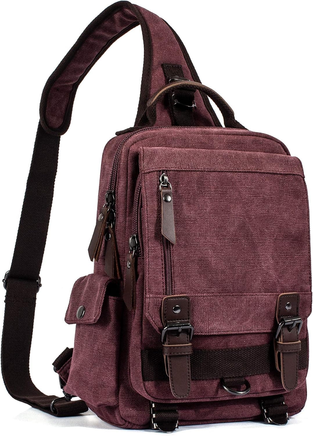 Bolso bandolera de lona retro, bolso bandolera unisex para viajes, trabajo y uso diario