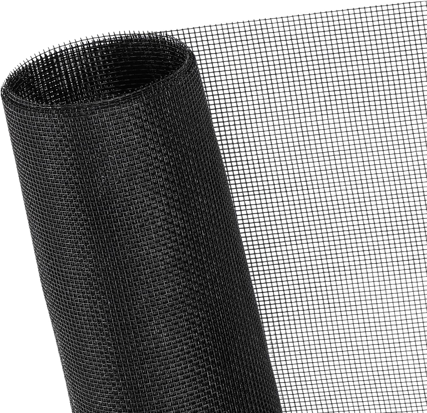 Malla para ventana de 48 x 102 pulgadas, malla para ventana de fibra de vidrio, malla para puerta, malla para ventana y reemplazo de puerta con malla, malla para patio, color negro