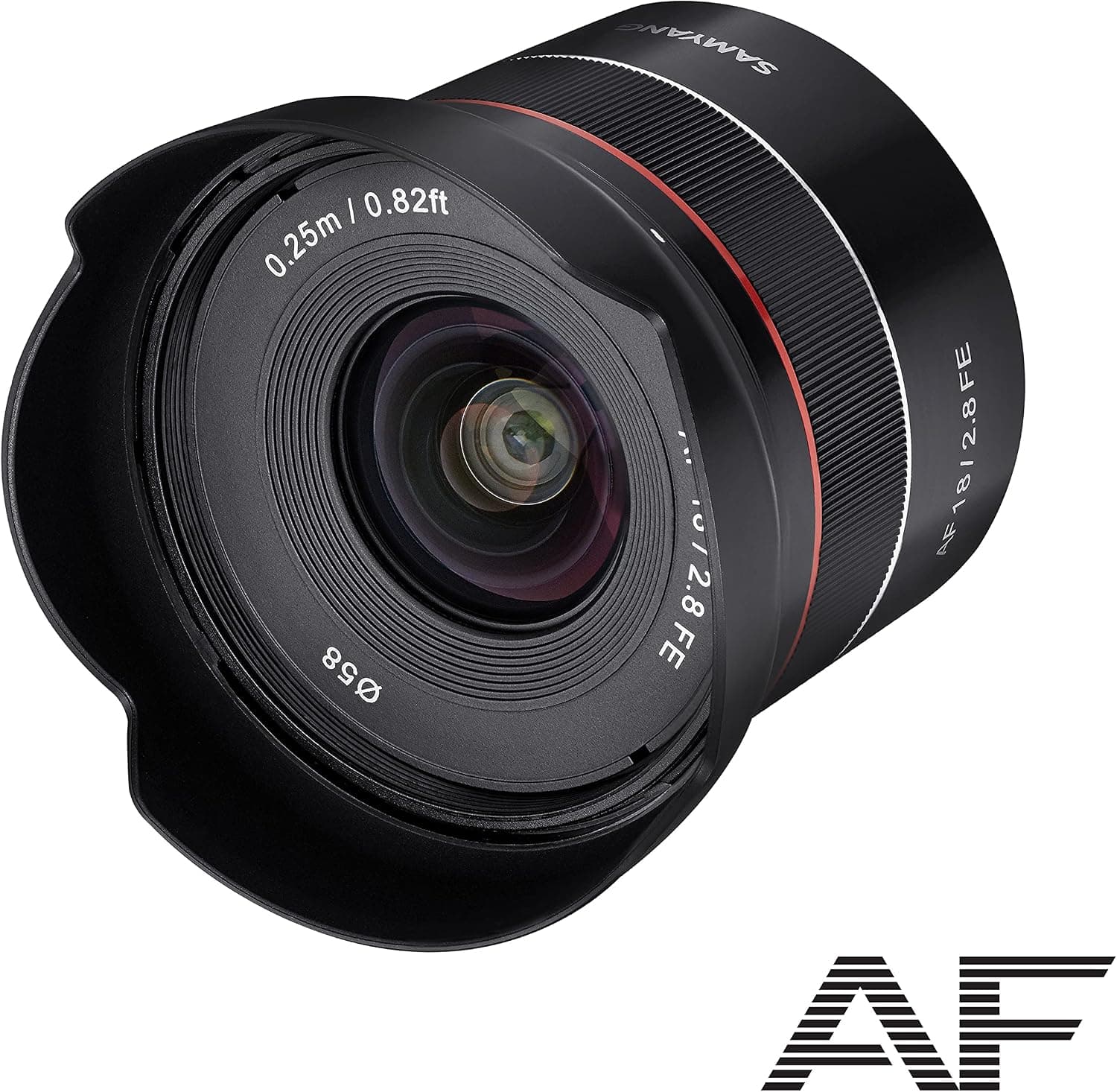 Lente de enfoque automático Samyang AF 18 mm F2.8 FE para cámaras Sony E