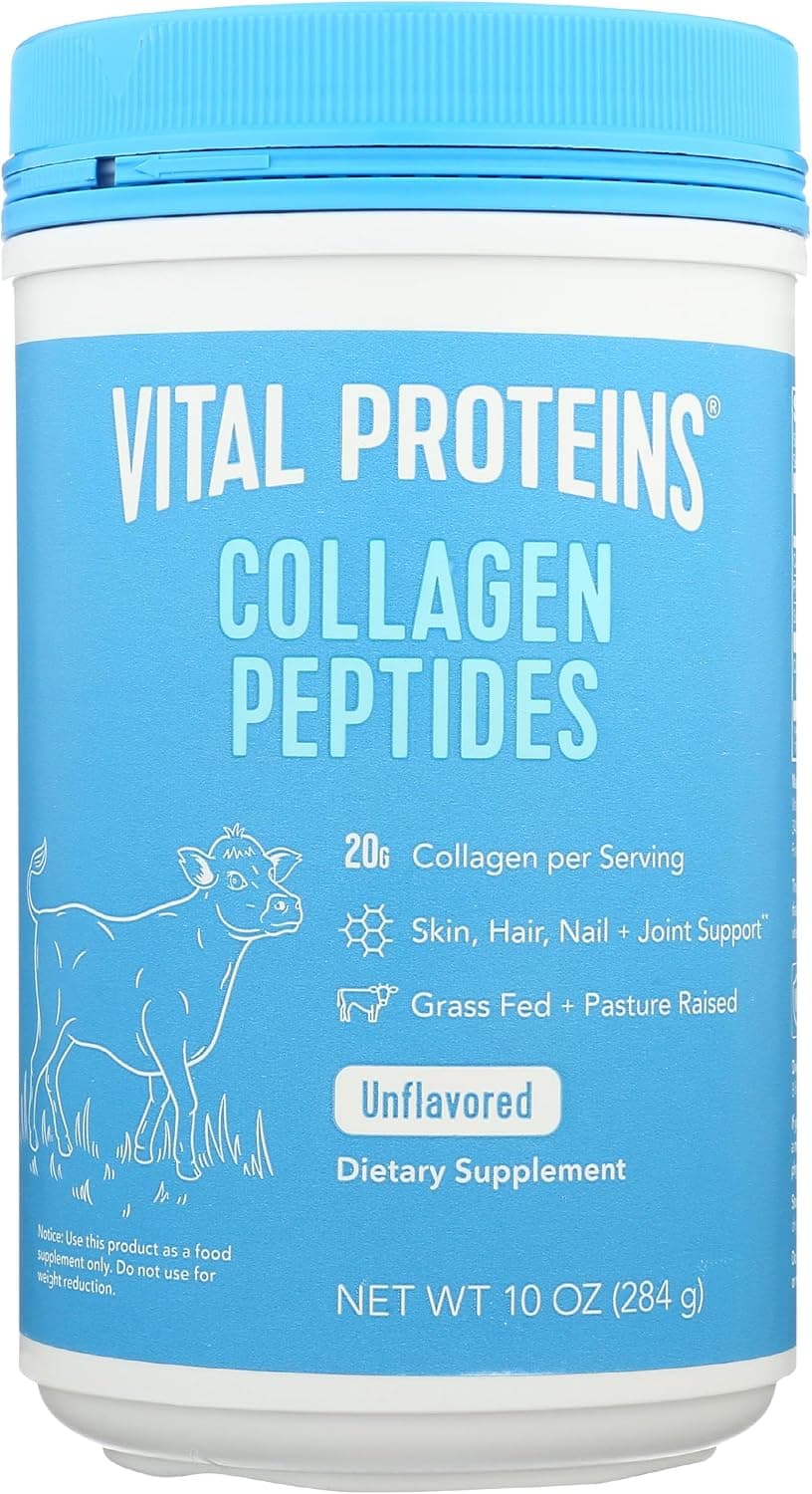 Vital Proteins Proteína de péptido de colágeno en polvo sin sabor, 10 oz