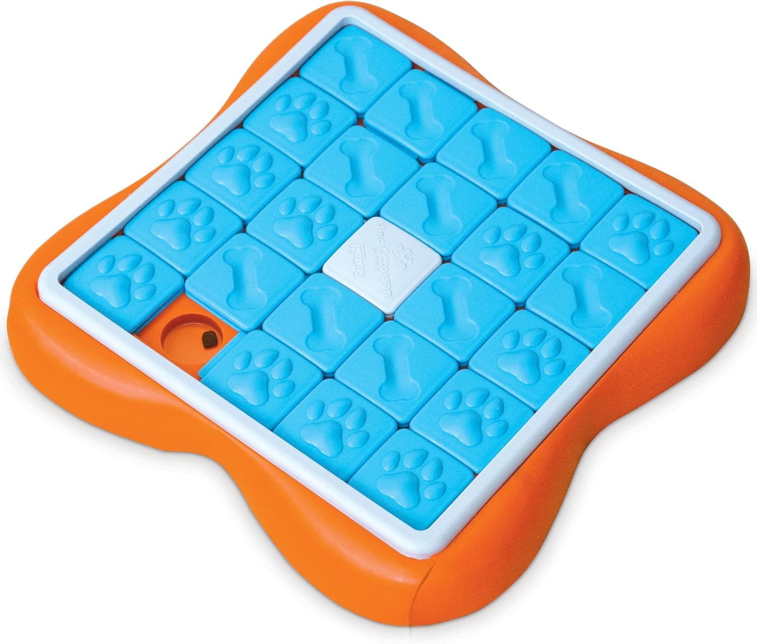 Outward Hound Nina Ottosson Challenge Slider Dog Toy Treat Puzzle, 14.7" | Nivel 3 avanzado, 24 compartimentos ocultos para golosinas, alimentos húmedos o secos, enriquecimiento interactivo, fácil limpieza, sin BPA, perros y cachorros