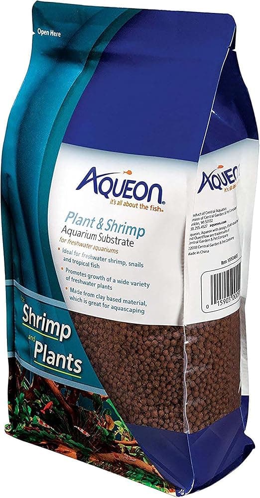 Sustrato para acuario de plantas y camarones Aqueon, suelo acuático para peceras, 5 libras | Suelo acuático para peceras, sustrato de acuario para plantas vivas