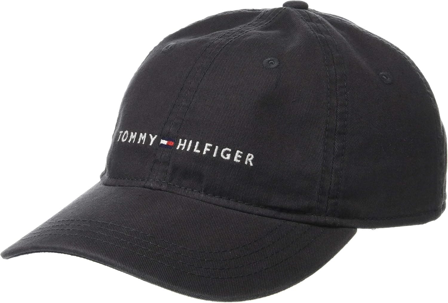 Tommy Hilfiger Gorra de béisbol ajustable con logo de algodón para hombre