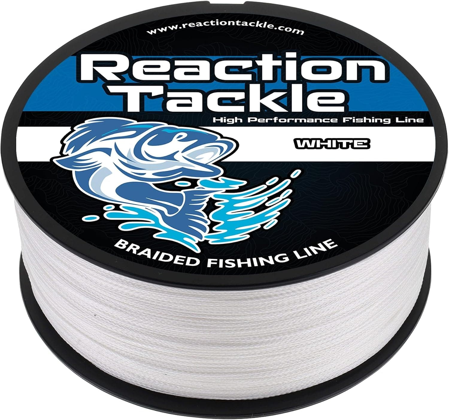 Línea de pesca trenzada Reaction Tackle - Rendimiento de potencia de grado profesional para peces de agua salada o dulce - Línea de pesca trenzada de colores para mayor visibilidad