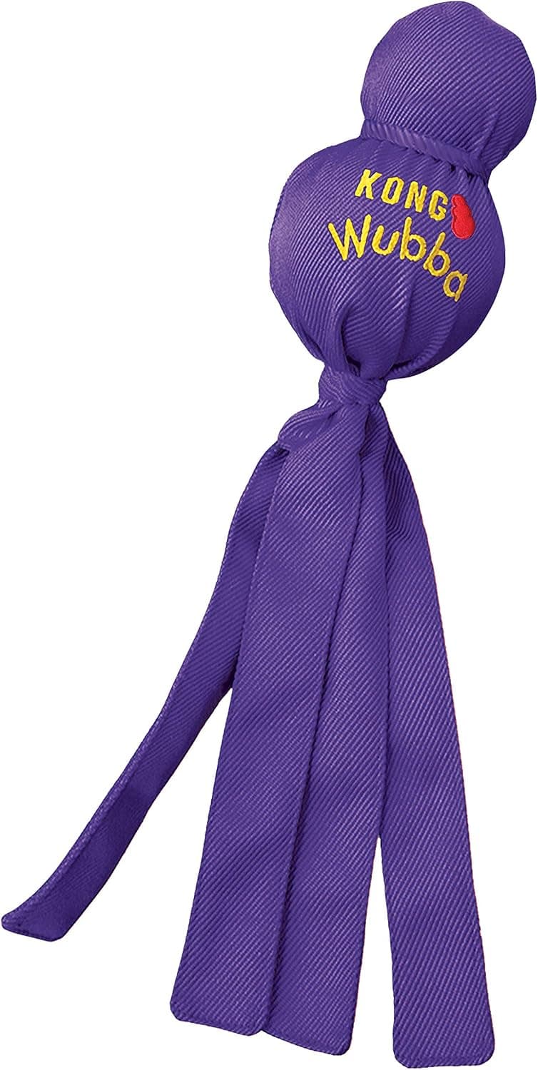 KONG Wubba - Juguete para perros para tira y afloja - Suministros para perros para el tiempo de juego de cachorros y perros - Juguete para perros en interiores y exteriores - para perros grandes