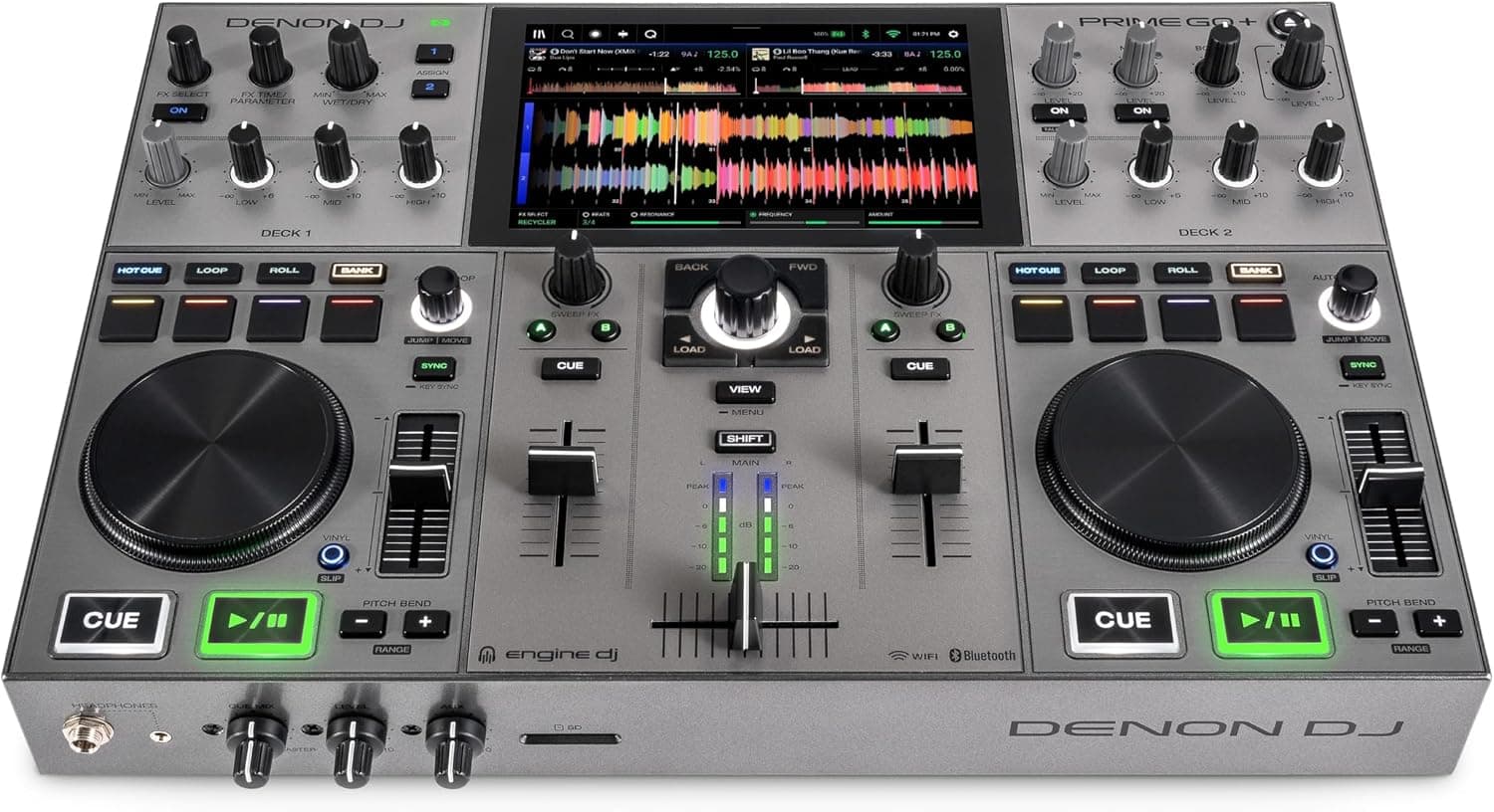 Denon DJ PRIME GO+ Controlador de DJ portátil independiente