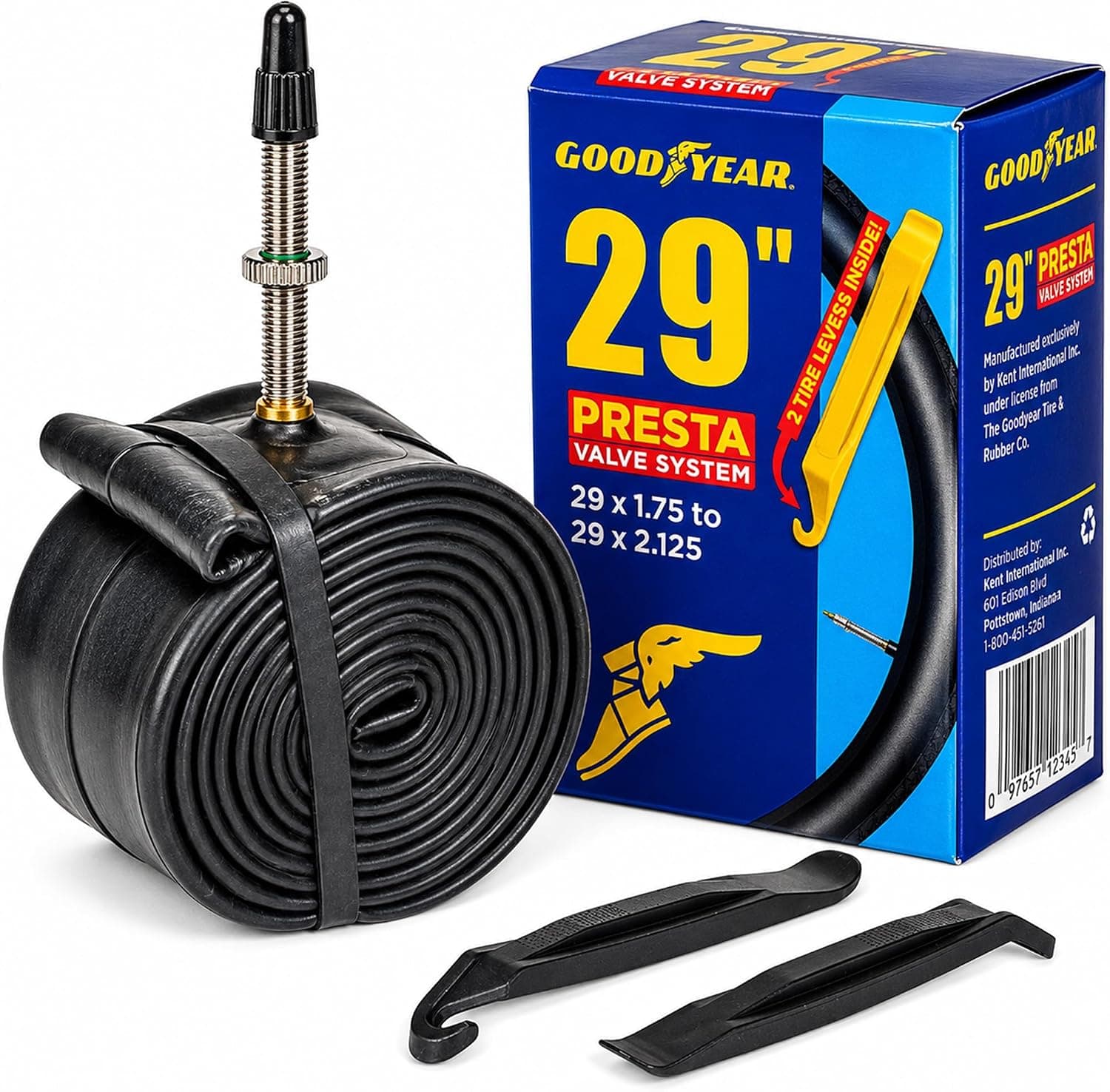 Goodyear Bicycle Tube - Easy Installation and Inflation Bicycle Tire Tube with Durable Butyl Rubber