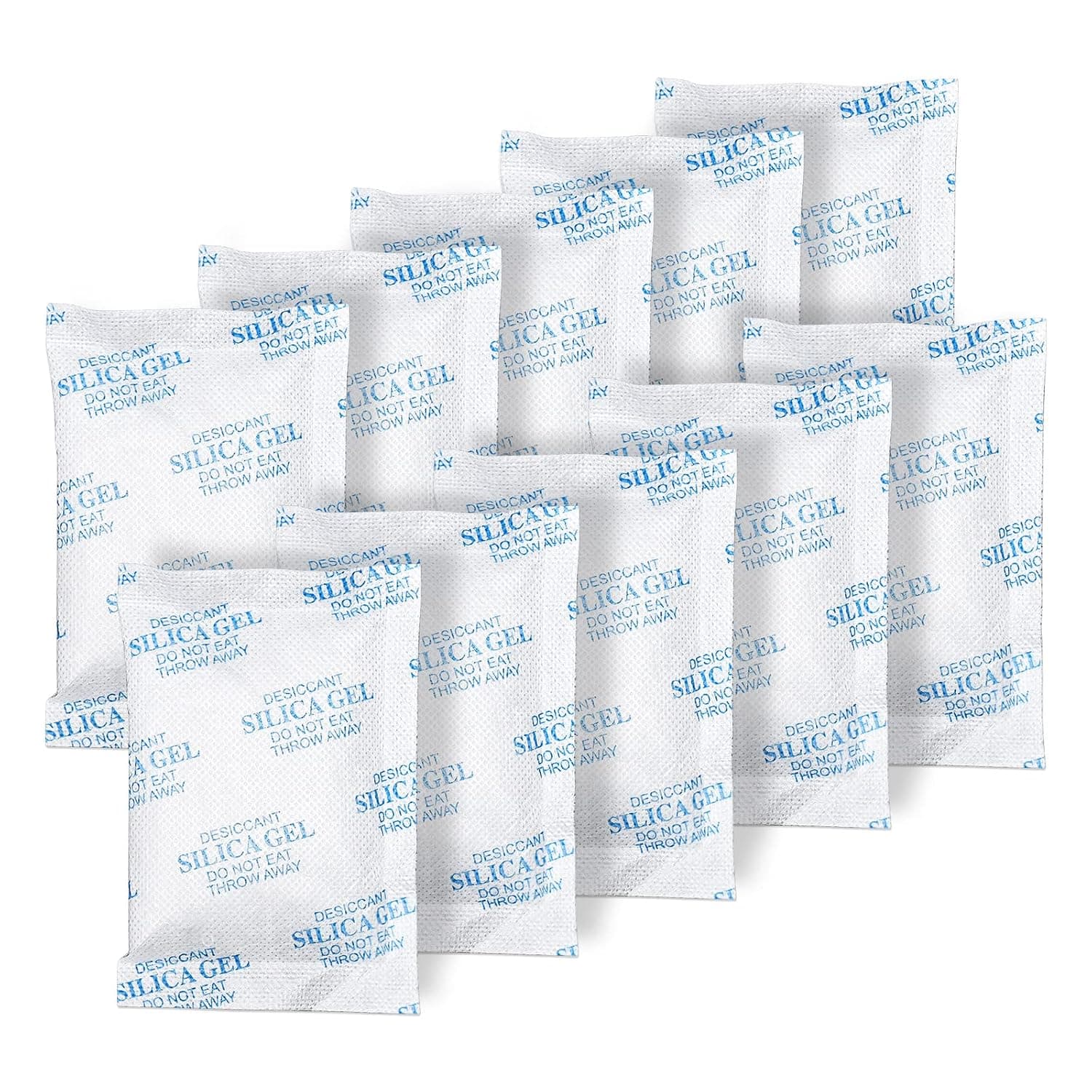 Paquetes de gel de sílice, 0.71 oz, 80 paquetes de absorbentes de humedad seguros para alimentos, paquetes desecantes para almacenamiento, desecante reutilizable para alimentos, contenedores de almacenamiento, filamentos 3D, electrónica, cajas fuertes