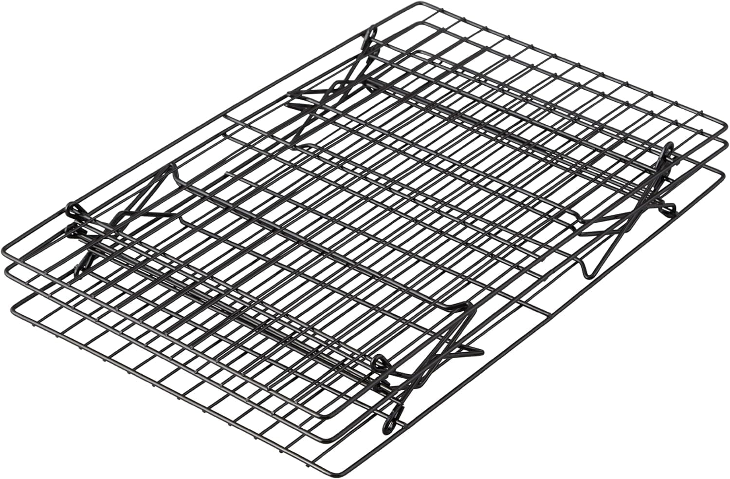 Estante de enfriamiento de 3 niveles Wilton Excelle Elite para galletas, pasteles y más: lotes geniales de galletas, capas de pasteles o alimentos para los dedos, negro