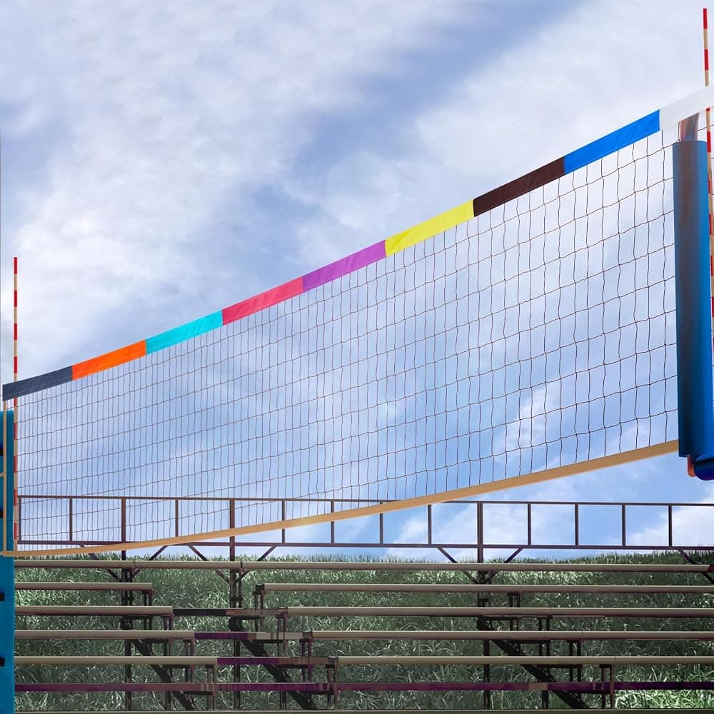 Equipo de entrenamiento de colocador de cinta de zona de red de voleibol Cadena de medida de red de voleibol para golpear la zona objetivo Equipo de ayuda para el entrenamiento para árbitro Entrenador estratégico interior al aire libre