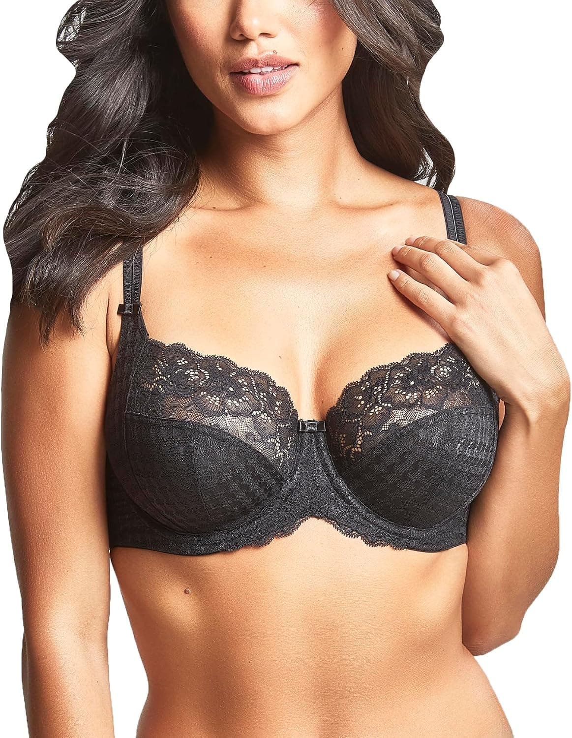 Sujetador Panache Envy Underwire Balcony Stretch Lace para mujer | Cobertura completa, elevación de apoyo y comodidad para busto grande