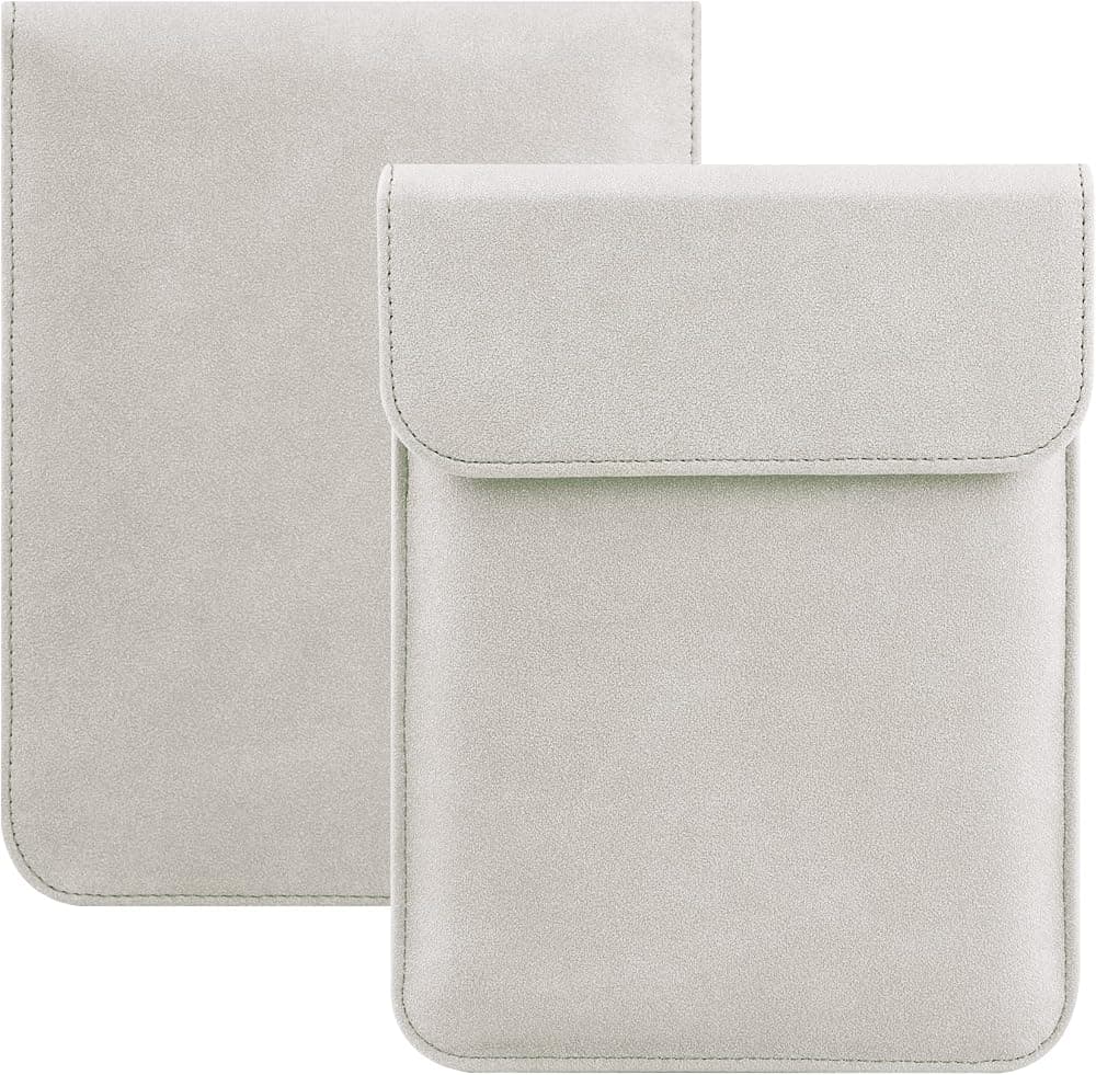 HoYiXi Funda universal para Kindle Paperwhite/Colorsoft/Signature Edition 2024-2012 de 6", 6,8", 7" Funda para bolsa para lector de libros electrónicos Kobo/Tolino/Pocketbook de 6-6,8", color plateado