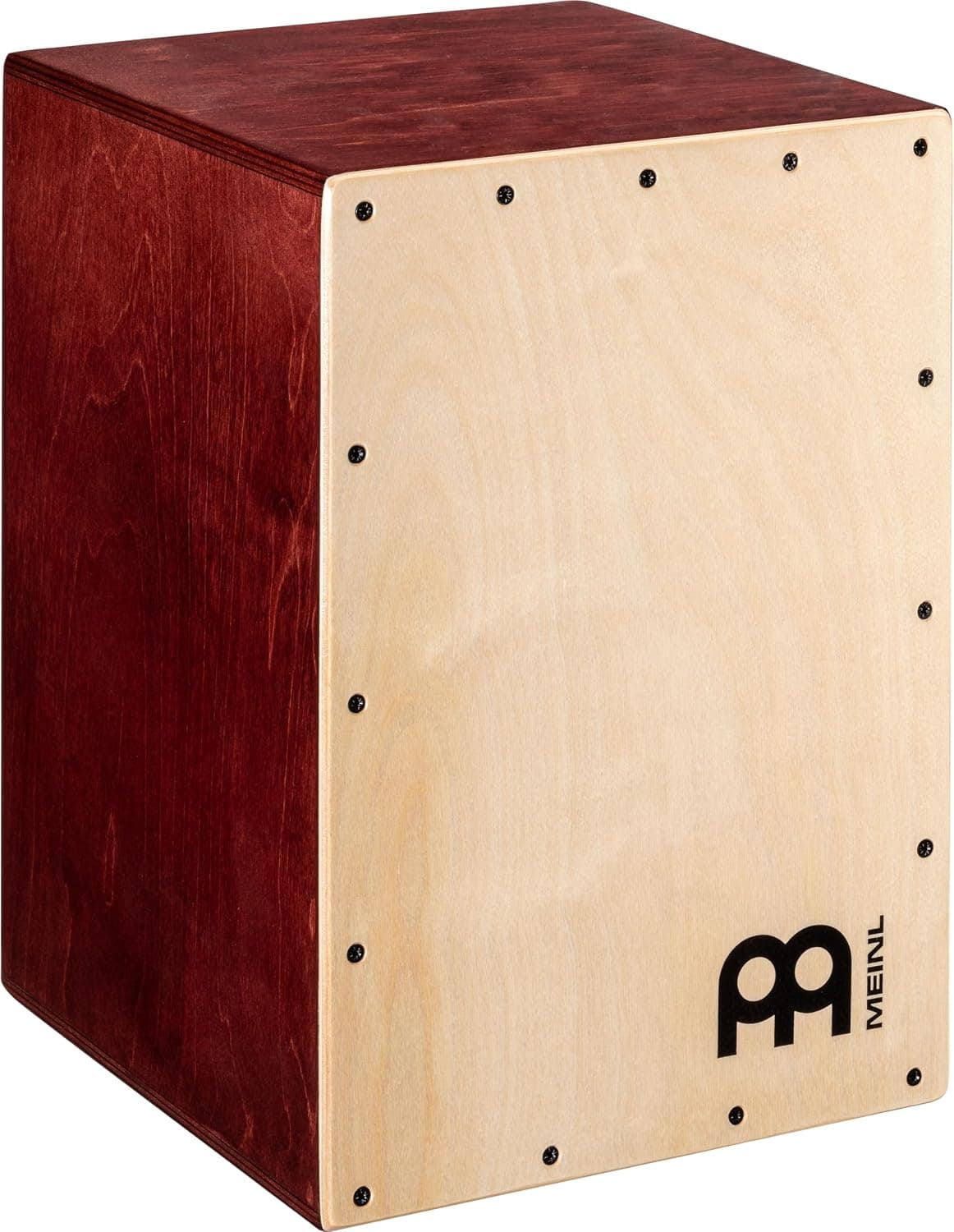 Cajón de percusión Meinl, FABRICADO EN EUROPA — Tono de caja, caja y bajo para sentarse | Madera de abedul báltico, tamaño compacto, puerto de sonido trasero, patas de silicona: para todos los niveles y entornos