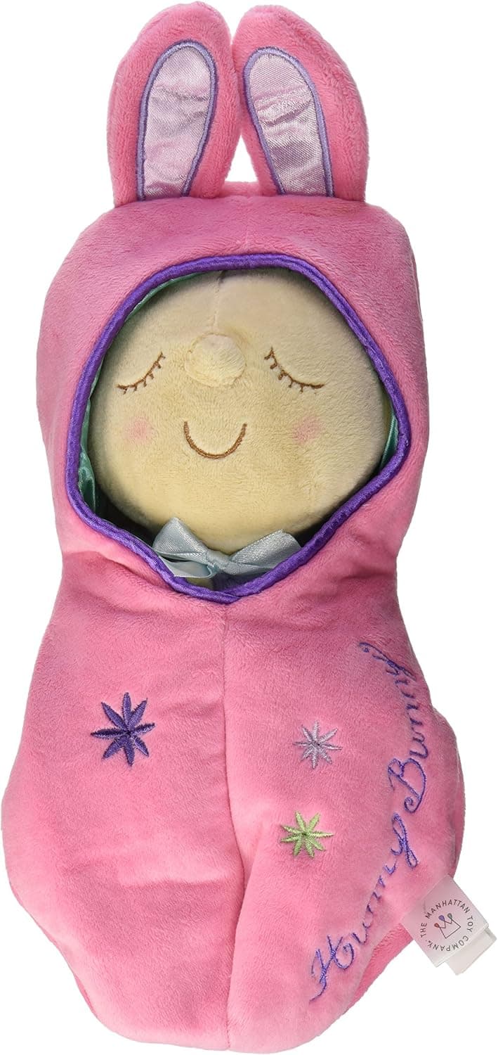 Manhattan Toy Snuggle Pod Hunny Bunny Primera muñeca bebé con acogedor saco de dormir para edades de 6 meses en adelante