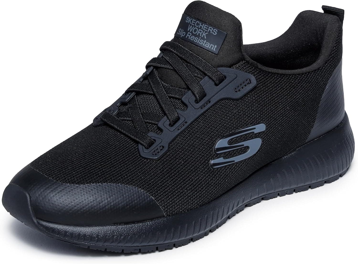 Skechers Squad Sr Food Service Zapato para mujer | Trabajo, riesgo eléctrico, espuma viscoelástica, 3M Scotchgard, ajuste relajado